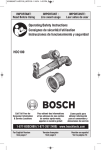 Bosch HDC100 Use and Care Manual