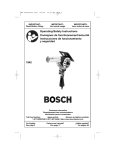 Bosch 1942 Use and Care Manual