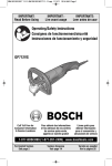 Bosch GP712VS Use and Care Manual