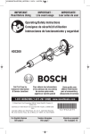 Bosch HDC300 Use and Care Manual