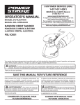PowerStroke PSL1OS01 Use and Care Manual