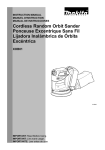 Makita XOB01 Use and Care Manual