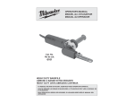 Milwaukee 6101-6 Use and Care Manual