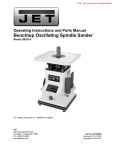 JET 708404 Use and Care Manual