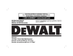 DEWALT DCT419S1 Use and Care Manual