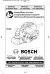 Bosch PL2632K Use and Care Manual