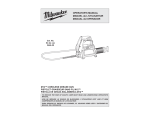 Milwaukee 2446-21XC Use and Care Manual