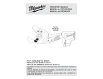 Milwaukee 2470-20 Use and Care Manual