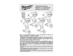 Milwaukee 2656-22CT Use and Care Manual