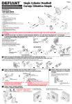 Defiant DL61-RQLBGS Instructions / Assembly