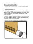 Quiet Glide NT140308 Installation Guide