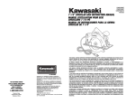 Kawasaki 840563 Use and Care Manual