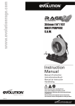 Evolution Power Tools RAGE2 Use and Care Manual