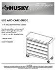 Husky HTC408BDLX12 HMT405BDLX16 Instructions / Assembly