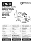 Ryobi SC165VS Use and Care Manual