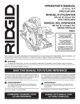 RIDGID R8651B Use and Care Manual