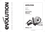 Evolution Power Tools DISCCUT1 Use and Care Manual