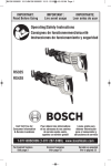 Bosch RS428 Use and Care Manual