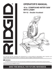 RIDGID R4112 Use and Care Manual