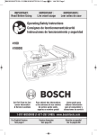 Bosch 4100-09 Use and Care Manual