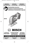 Bosch JSH180BL Use and Care Manual