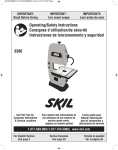 Skil 3386-01 Use and Care Manual