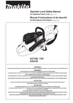 Makita EK8100 Use and Care Manual