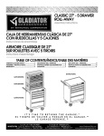Gladiator GATR27V5WG Instructions / Assembly