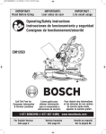Bosch CM12SD Use and Care Manual