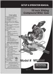 General International MS3005 Use and Care Manual