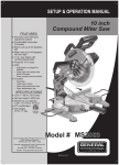 General International MS3003 Use and Care Manual