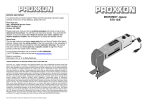 Proxxon 28534 Use and Care Manual