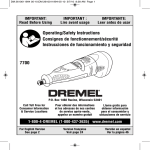 Dremel 7700-1/15 Use and Care Manual
