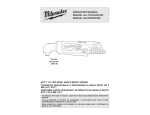 Milwaukee 2467-21 Use and Care Manual