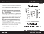 First Alert 2190DF Use and Care Manual