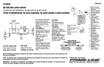 Prime-Line N 6640 Instructions / Assembly