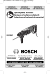 Bosch RH228VC Use and Care Manual