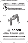 Bosch HD19-2B Use and Care Manual