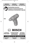 Bosch PS31-2A/BAT413A Use and Care Manual