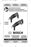 Bosch 11253VSR Use and Care Manual