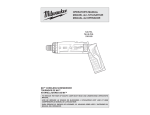 Milwaukee 2101-21 Use and Care Manual