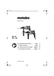 Metabo BE1100 Use and Care Manual