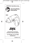 Skil 2354-02 Use and Care Manual