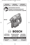 Bosch RHH181-01 Use and Care Manual