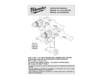 Milwaukee 2704-20 Use and Care Manual