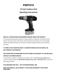 PRO-SERIES PS07215 Use and Care Manual