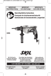 Skil 6445-02 Use and Care Manual