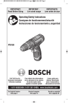 Bosch PS130BN Use and Care Manual