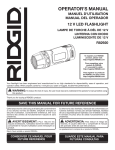 RIDGID R82920N Use and Care Manual