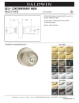 Baldwin 5215.150.ENTR Instructions / Assembly